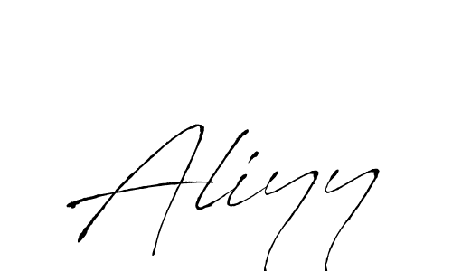 Make a beautiful signature design for name Aliyy. With this signature (Antro_Vectra) style, you can create a handwritten signature for free. Aliyy signature style 6 images and pictures png