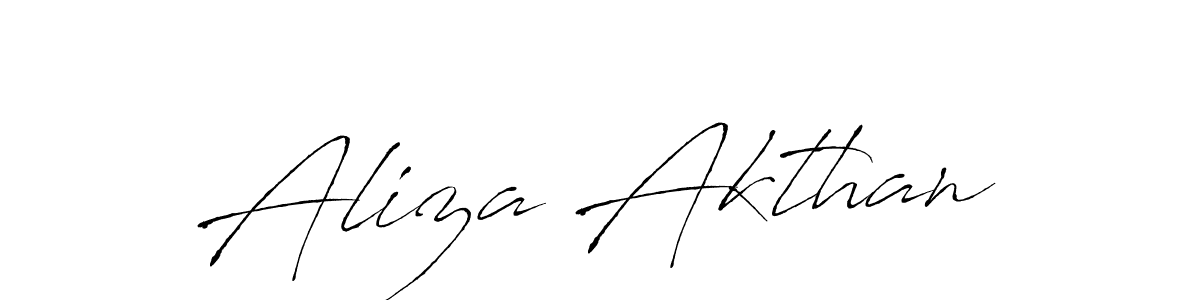 Aliza Akthan stylish signature style. Best Handwritten Sign (Antro_Vectra) for my name. Handwritten Signature Collection Ideas for my name Aliza Akthan. Aliza Akthan signature style 6 images and pictures png