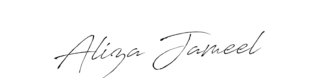 You should practise on your own different ways (Antro_Vectra) to write your name (Aliza Jameel) in signature. don't let someone else do it for you. Aliza Jameel signature style 6 images and pictures png