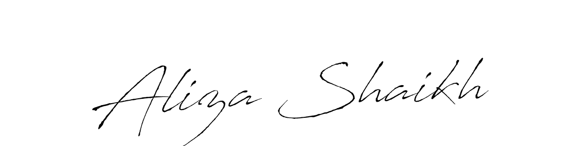 The best way (Antro_Vectra) to make a short signature is to pick only two or three words in your name. The name Aliza Shaikh include a total of six letters. For converting this name. Aliza Shaikh signature style 6 images and pictures png