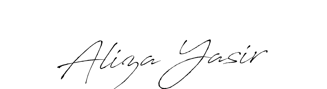 Create a beautiful signature design for name Aliza Yasir. With this signature (Antro_Vectra) fonts, you can make a handwritten signature for free. Aliza Yasir signature style 6 images and pictures png