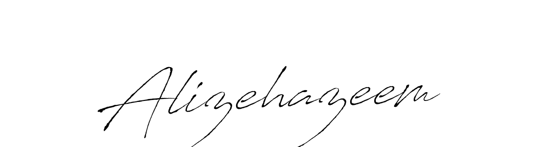 Alizehazeem stylish signature style. Best Handwritten Sign (Antro_Vectra) for my name. Handwritten Signature Collection Ideas for my name Alizehazeem. Alizehazeem signature style 6 images and pictures png