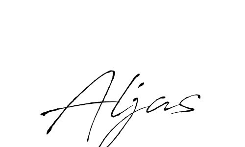 Use a signature maker to create a handwritten signature online. With this signature software, you can design (Antro_Vectra) your own signature for name Aljas. Aljas signature style 6 images and pictures png