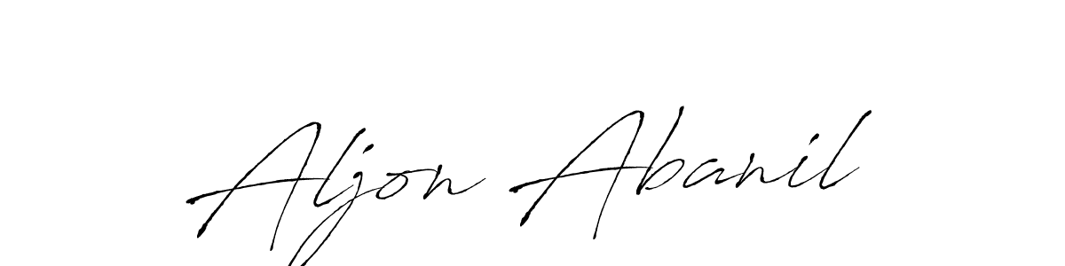 It looks lik you need a new signature style for name Aljon Abanil. Design unique handwritten (Antro_Vectra) signature with our free signature maker in just a few clicks. Aljon Abanil signature style 6 images and pictures png