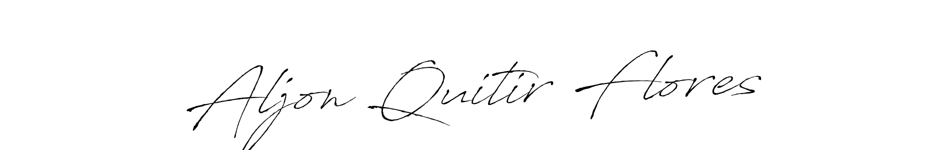 Make a beautiful signature design for name Aljon Quitir Flores. Use this online signature maker to create a handwritten signature for free. Aljon Quitir Flores signature style 6 images and pictures png