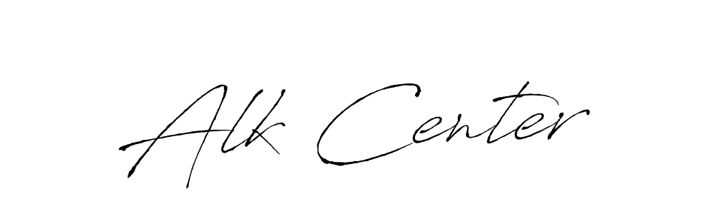 Also we have Alk Center name is the best signature style. Create professional handwritten signature collection using Antro_Vectra autograph style. Alk Center signature style 6 images and pictures png