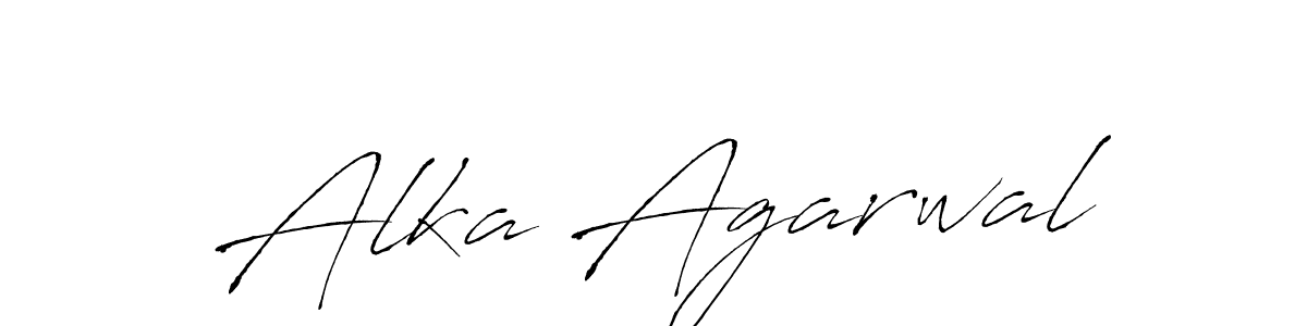 Design your own signature with our free online signature maker. With this signature software, you can create a handwritten (Antro_Vectra) signature for name Alka Agarwal. Alka Agarwal signature style 6 images and pictures png