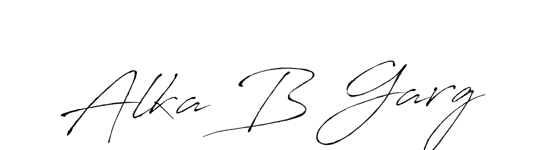 You should practise on your own different ways (Antro_Vectra) to write your name (Alka B Garg) in signature. don't let someone else do it for you. Alka B Garg signature style 6 images and pictures png