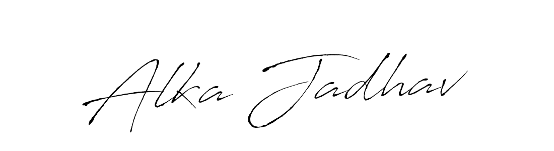 This is the best signature style for the Alka Jadhav name. Also you like these signature font (Antro_Vectra). Mix name signature. Alka Jadhav signature style 6 images and pictures png