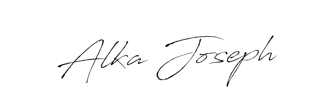 Use a signature maker to create a handwritten signature online. With this signature software, you can design (Antro_Vectra) your own signature for name Alka Joseph. Alka Joseph signature style 6 images and pictures png