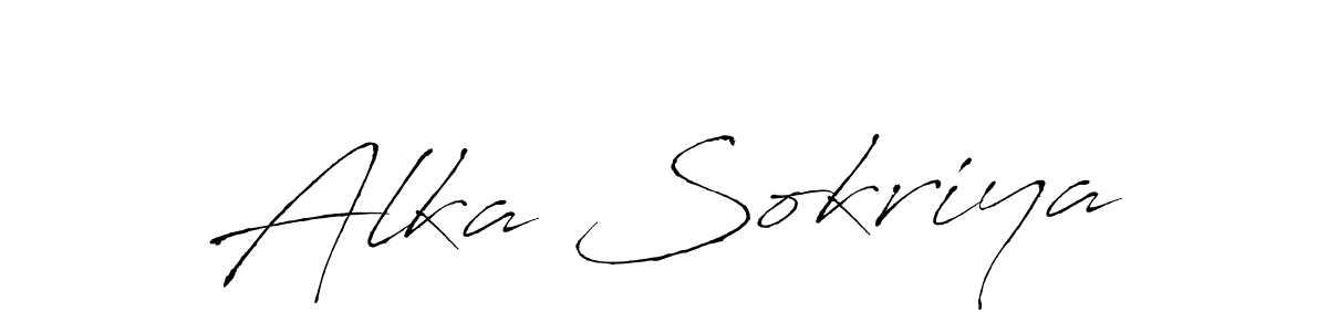 Make a beautiful signature design for name Alka Sokriya. With this signature (Antro_Vectra) style, you can create a handwritten signature for free. Alka Sokriya signature style 6 images and pictures png