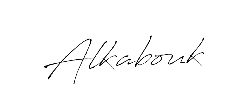 Use a signature maker to create a handwritten signature online. With this signature software, you can design (Antro_Vectra) your own signature for name Alkabouk. Alkabouk signature style 6 images and pictures png