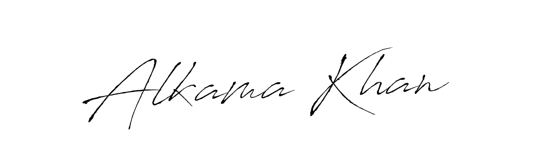 How to make Alkama Khan name signature. Use Antro_Vectra style for creating short signs online. This is the latest handwritten sign. Alkama Khan signature style 6 images and pictures png