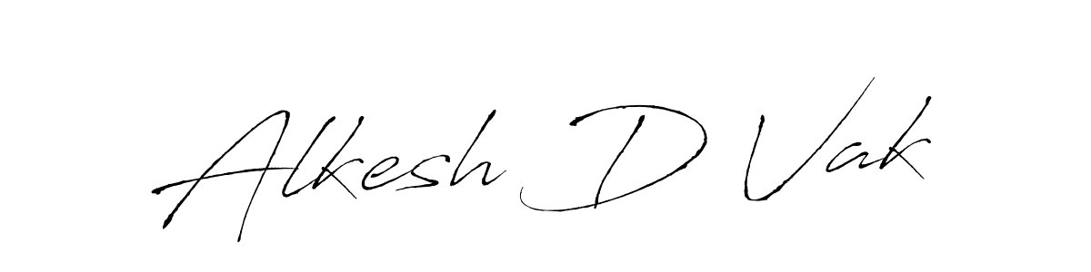 Also we have Alkesh D Vak name is the best signature style. Create professional handwritten signature collection using Antro_Vectra autograph style. Alkesh D Vak signature style 6 images and pictures png