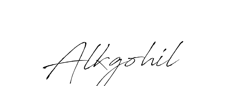 Use a signature maker to create a handwritten signature online. With this signature software, you can design (Antro_Vectra) your own signature for name Alkgohil. Alkgohil signature style 6 images and pictures png