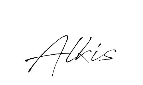 Design your own signature with our free online signature maker. With this signature software, you can create a handwritten (Antro_Vectra) signature for name Alkis. Alkis signature style 6 images and pictures png