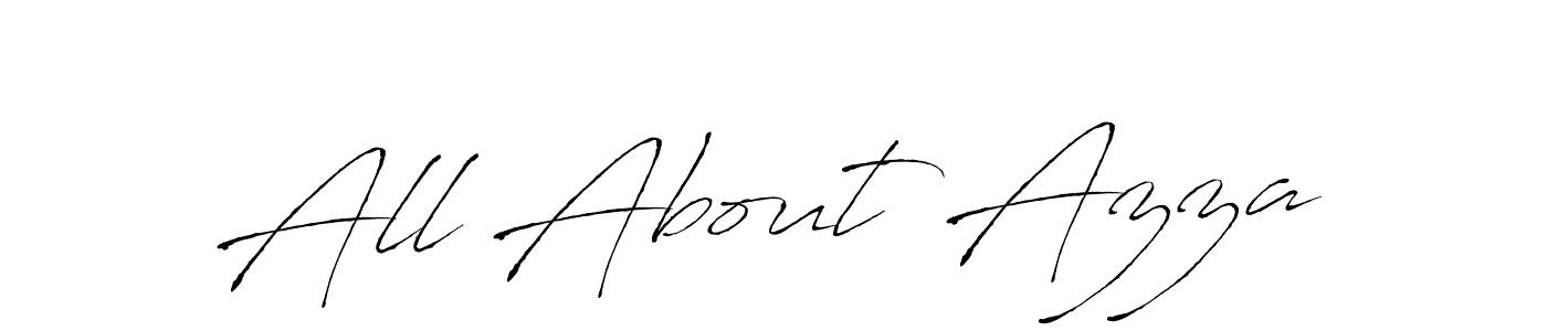 The best way (Antro_Vectra) to make a short signature is to pick only two or three words in your name. The name All About Azza include a total of six letters. For converting this name. All About Azza signature style 6 images and pictures png