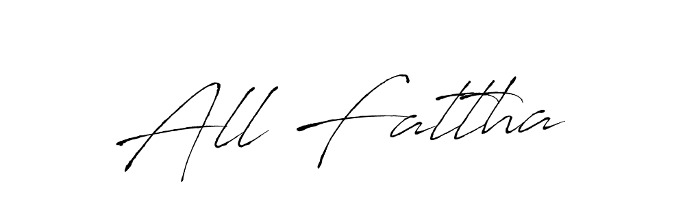 How to make All Fattha name signature. Use Antro_Vectra style for creating short signs online. This is the latest handwritten sign. All Fattha signature style 6 images and pictures png