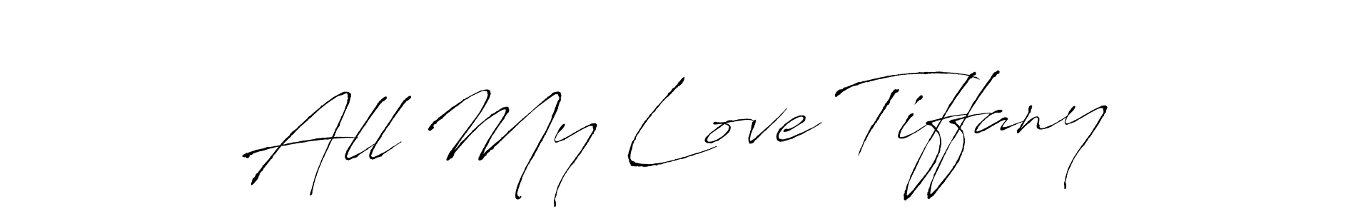 You can use this online signature creator to create a handwritten signature for the name All My Love Tiffany. This is the best online autograph maker. All My Love Tiffany signature style 6 images and pictures png