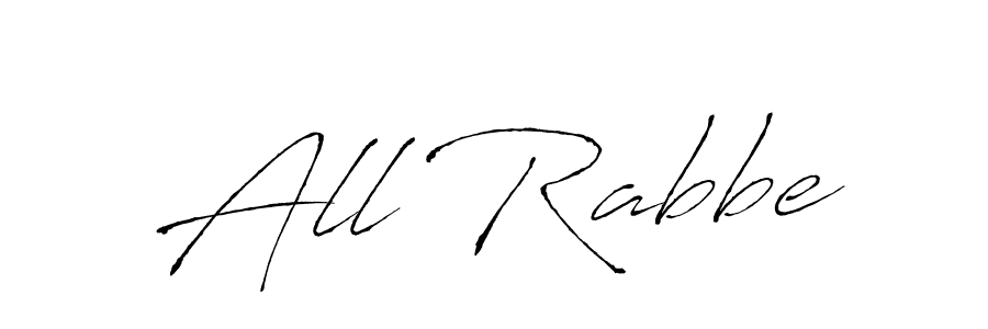 Use a signature maker to create a handwritten signature online. With this signature software, you can design (Antro_Vectra) your own signature for name All Rabbe. All Rabbe signature style 6 images and pictures png