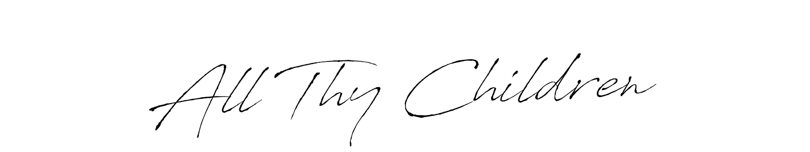 How to Draw All Thy Children signature style? Antro_Vectra is a latest design signature styles for name All Thy Children. All Thy Children signature style 6 images and pictures png