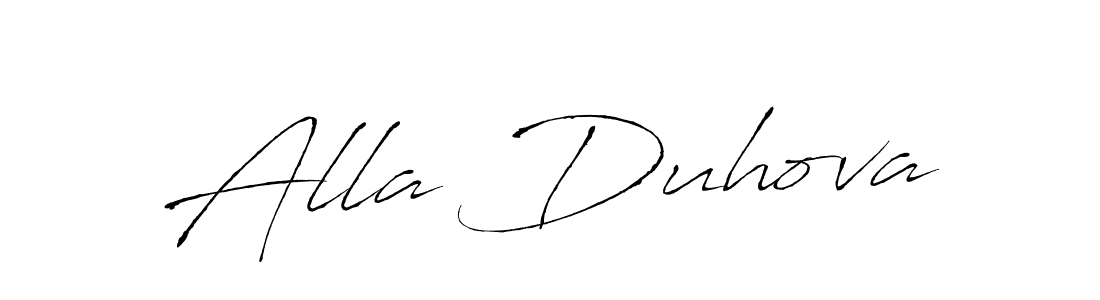 Also You can easily find your signature by using the search form. We will create Alla Duhova name handwritten signature images for you free of cost using Antro_Vectra sign style. Alla Duhova signature style 6 images and pictures png