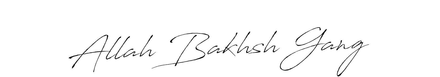 Also we have Allah Bakhsh Gang name is the best signature style. Create professional handwritten signature collection using Antro_Vectra autograph style. Allah Bakhsh Gang signature style 6 images and pictures png