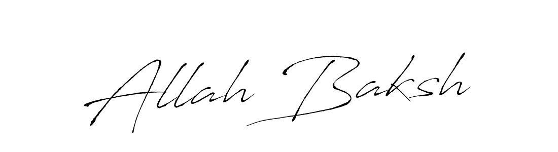 Design your own signature with our free online signature maker. With this signature software, you can create a handwritten (Antro_Vectra) signature for name Allah Baksh. Allah Baksh signature style 6 images and pictures png