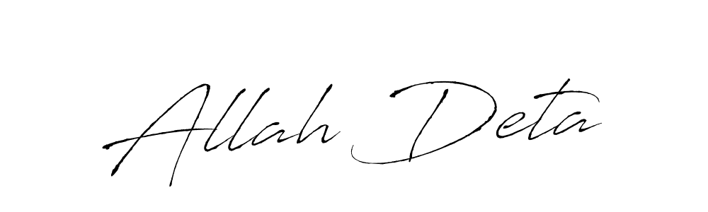 Allah Deta stylish signature style. Best Handwritten Sign (Antro_Vectra) for my name. Handwritten Signature Collection Ideas for my name Allah Deta. Allah Deta signature style 6 images and pictures png