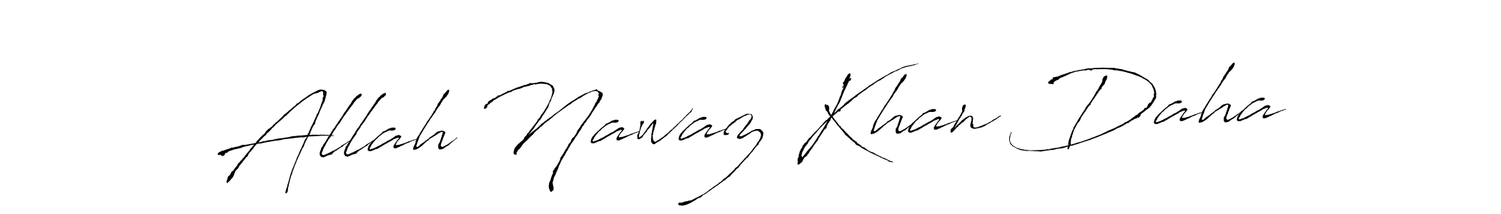 How to make Allah Nawaz Khan Daha name signature. Use Antro_Vectra style for creating short signs online. This is the latest handwritten sign. Allah Nawaz Khan Daha signature style 6 images and pictures png