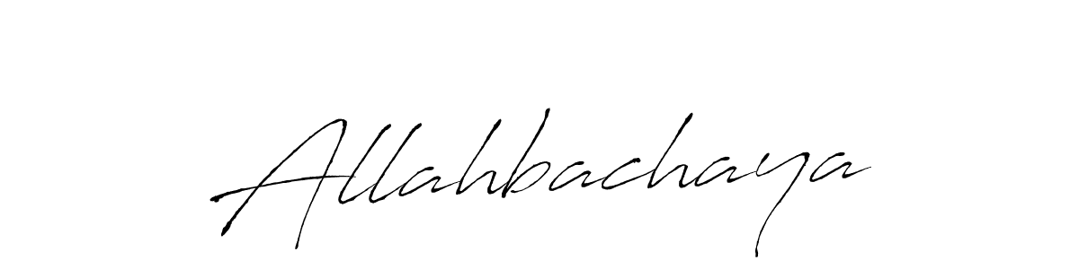 Allahbachaya stylish signature style. Best Handwritten Sign (Antro_Vectra) for my name. Handwritten Signature Collection Ideas for my name Allahbachaya. Allahbachaya signature style 6 images and pictures png