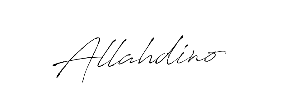 How to make Allahdino signature? Antro_Vectra is a professional autograph style. Create handwritten signature for Allahdino name. Allahdino signature style 6 images and pictures png