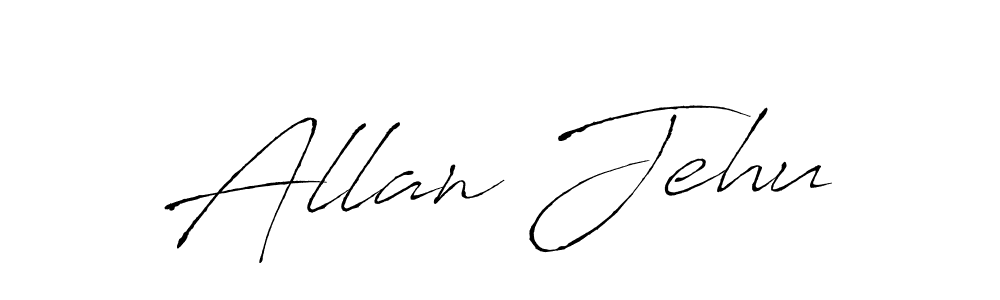 The best way (Antro_Vectra) to make a short signature is to pick only two or three words in your name. The name Allan Jehu include a total of six letters. For converting this name. Allan Jehu signature style 6 images and pictures png