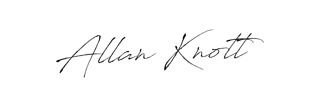 You should practise on your own different ways (Antro_Vectra) to write your name (Allan Knott) in signature. don't let someone else do it for you. Allan Knott signature style 6 images and pictures png