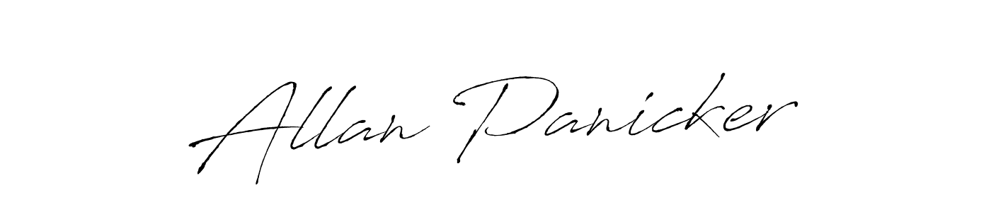 Use a signature maker to create a handwritten signature online. With this signature software, you can design (Antro_Vectra) your own signature for name Allan Panicker. Allan Panicker signature style 6 images and pictures png