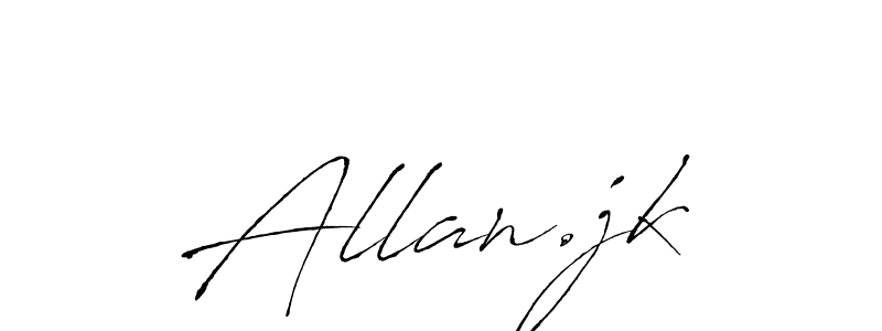 Also we have Allan.jk name is the best signature style. Create professional handwritten signature collection using Antro_Vectra autograph style. Allan.jk signature style 6 images and pictures png