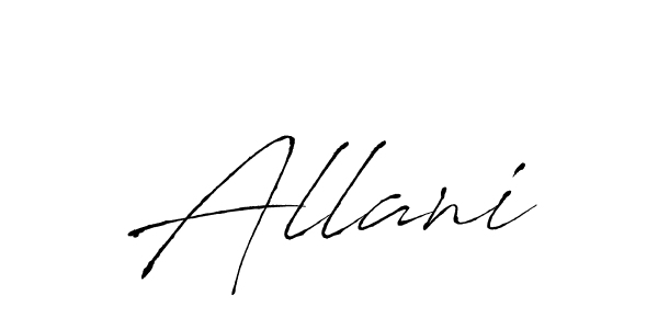 Make a beautiful signature design for name Allani. Use this online signature maker to create a handwritten signature for free. Allani signature style 6 images and pictures png