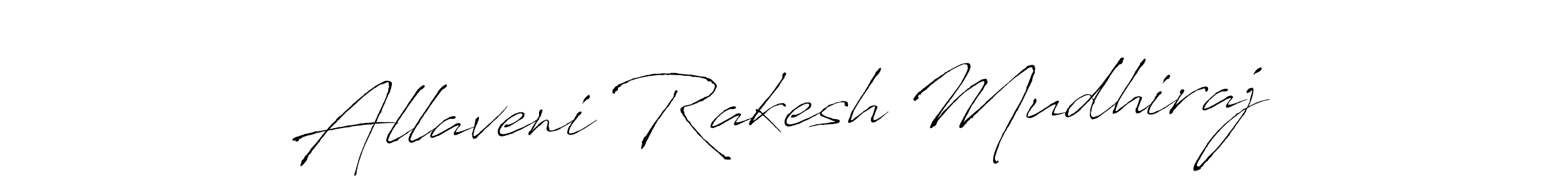 Allaveni Rakesh Mudhiraj stylish signature style. Best Handwritten Sign (Antro_Vectra) for my name. Handwritten Signature Collection Ideas for my name Allaveni Rakesh Mudhiraj. Allaveni Rakesh Mudhiraj signature style 6 images and pictures png