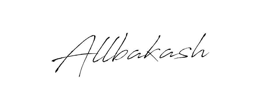 Make a beautiful signature design for name Allbakash. With this signature (Antro_Vectra) style, you can create a handwritten signature for free. Allbakash signature style 6 images and pictures png