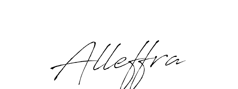 Use a signature maker to create a handwritten signature online. With this signature software, you can design (Antro_Vectra) your own signature for name Alleffra. Alleffra signature style 6 images and pictures png