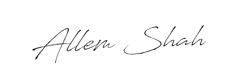 This is the best signature style for the Allem Shah name. Also you like these signature font (Antro_Vectra). Mix name signature. Allem Shah signature style 6 images and pictures png