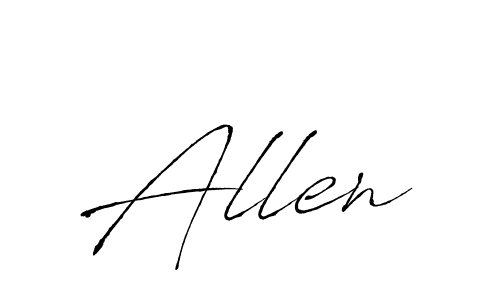 Use a signature maker to create a handwritten signature online. With this signature software, you can design (Antro_Vectra) your own signature for name Allen. Allen signature style 6 images and pictures png
