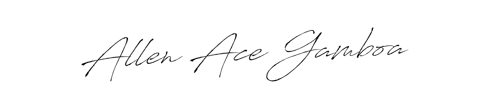 Also You can easily find your signature by using the search form. We will create Allen Ace Gamboa name handwritten signature images for you free of cost using Antro_Vectra sign style. Allen Ace Gamboa signature style 6 images and pictures png