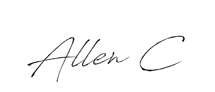 The best way (Antro_Vectra) to make a short signature is to pick only two or three words in your name. The name Allen C include a total of six letters. For converting this name. Allen C signature style 6 images and pictures png