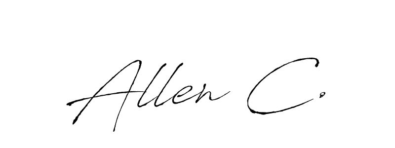 Use a signature maker to create a handwritten signature online. With this signature software, you can design (Antro_Vectra) your own signature for name Allen C.. Allen C. signature style 6 images and pictures png