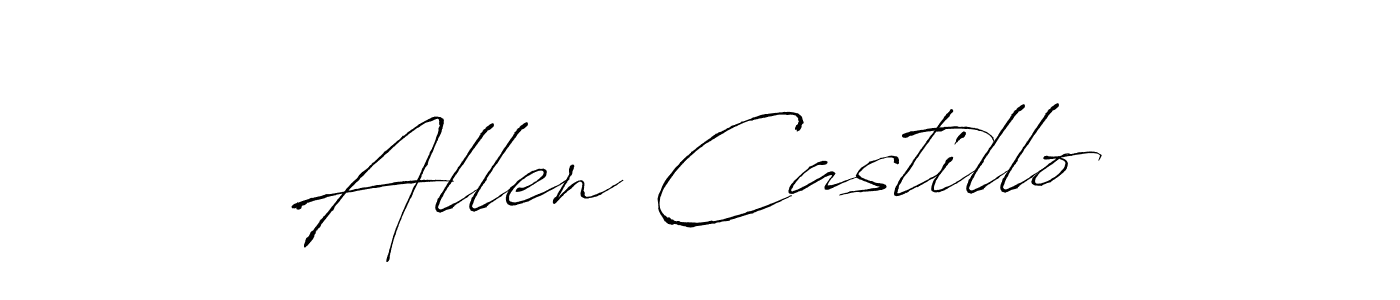 Antro_Vectra is a professional signature style that is perfect for those who want to add a touch of class to their signature. It is also a great choice for those who want to make their signature more unique. Get Allen Castillo name to fancy signature for free. Allen Castillo signature style 6 images and pictures png