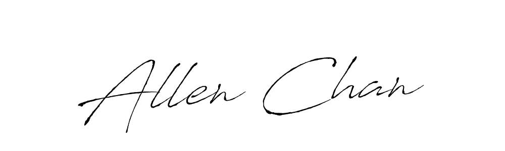 Design your own signature with our free online signature maker. With this signature software, you can create a handwritten (Antro_Vectra) signature for name Allen Chan. Allen Chan signature style 6 images and pictures png