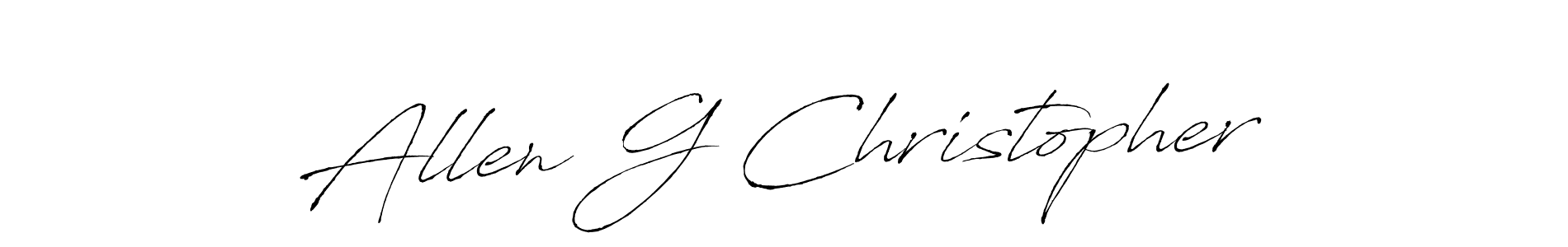 if you are searching for the best signature style for your name Allen G Christopher. so please give up your signature search. here we have designed multiple signature styles  using Antro_Vectra. Allen G Christopher signature style 6 images and pictures png