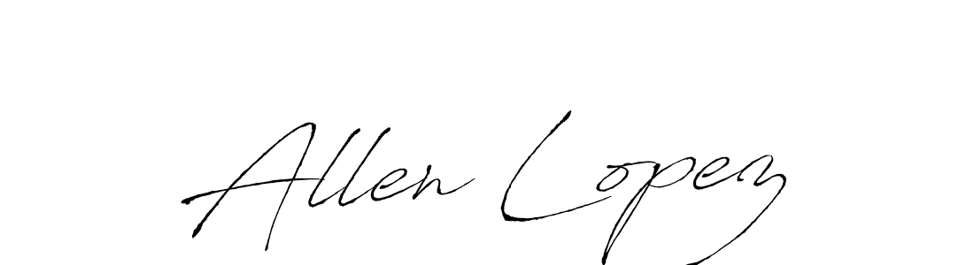 Create a beautiful signature design for name Allen Lopez. With this signature (Antro_Vectra) fonts, you can make a handwritten signature for free. Allen Lopez signature style 6 images and pictures png