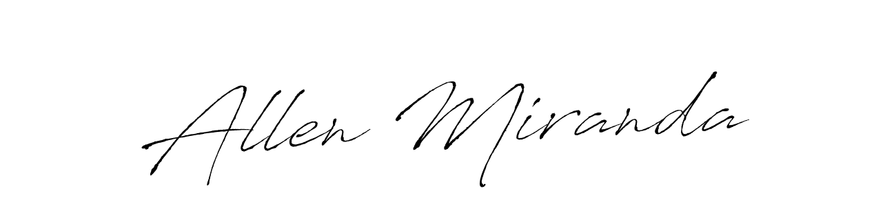 You should practise on your own different ways (Antro_Vectra) to write your name (Allen Miranda) in signature. don't let someone else do it for you. Allen Miranda signature style 6 images and pictures png